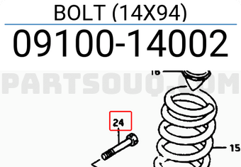 Suzuki 0910014002 BOLT (14X94)