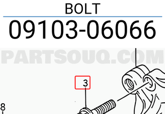 Suzuki 0910306066 BOLT