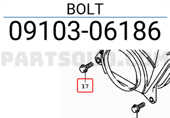 Suzuki 0910306186 BOLT