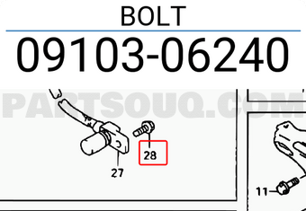 Suzuki 0910306240 BOLT