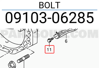 Suzuki 0910306285 BOLT
