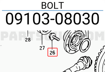 Suzuki 0910308030 BOLT