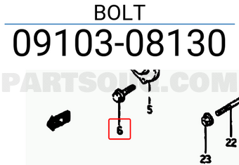 Suzuki 0910308130 BOLT