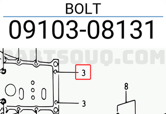 Suzuki 0910308131 BOLT