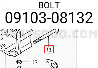 Suzuki 0910308132 BOLT