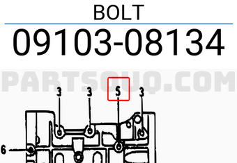 Suzuki 0910308134 BOLT
