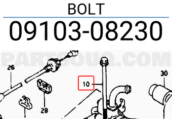 Suzuki 0910308230 BOLT