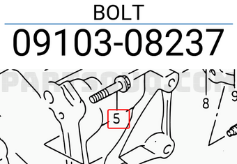 Suzuki 0910308237 BOLT