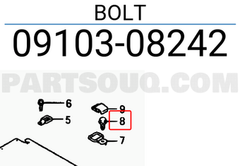 Suzuki 0910308242 BOLT