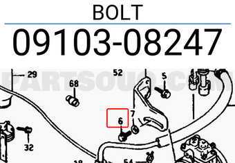 Suzuki 0910308247 BOLT