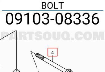 Suzuki 0910308336 BOLT