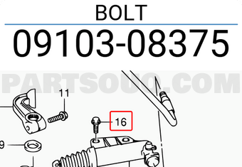 Suzuki 0910308375 BOLT