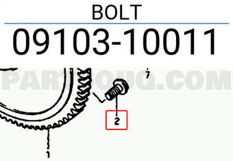 Suzuki 0910310011 BOLT