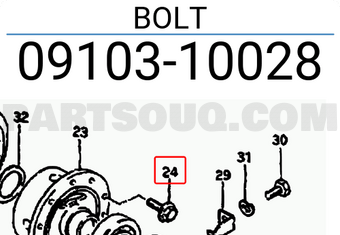 Suzuki 0910310028 BOLT