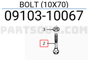 Suzuki 0910310067 BOLT (10X70)