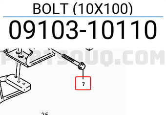 Suzuki 0910310110 BOLT (10X100)