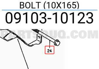 Suzuki 0910310123 BOLT (10X165)