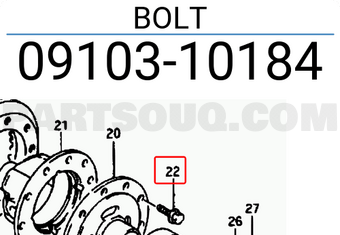 Suzuki 0910310184 BOLT