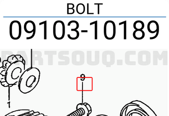 Suzuki 0910310189 BOLT