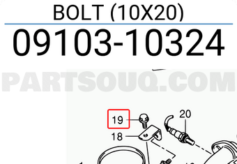 6x55 0910306102000 New Genuine OEM Part 09103-06102-000 Suzuki Bolt 