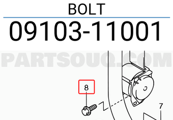 Suzuki 0910311001 BOLT