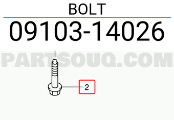 Suzuki 0910314026 BOLT