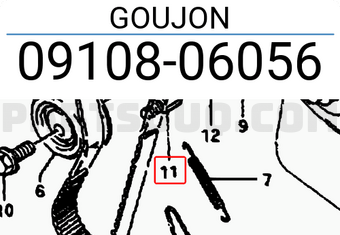 Suzuki 0910806056 GOUJON