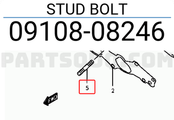 Suzuki 0910808246 STUD BOLT