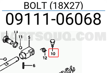 Suzuki 0911106068 BOLT (18X27)