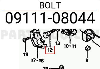 Suzuki 0911108044 BOLT