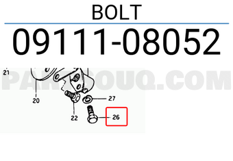 Suzuki 0911108052 BOLT