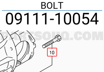 Suzuki 0911110054 BOLT