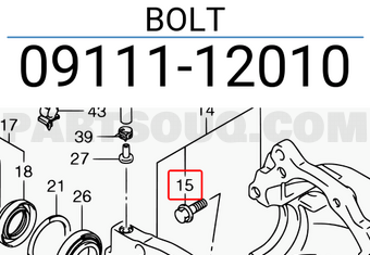 Suzuki 0911112010 BOLT