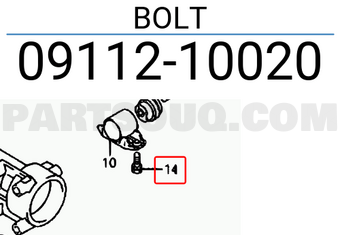Suzuki 0911210020 BOLT