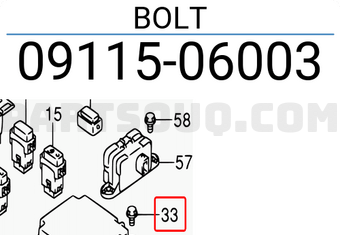 Suzuki 0911506003 BOLT