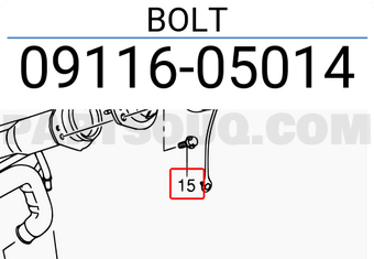 Suzuki 0911605014 BOLT