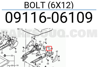 Suzuki 0911606109 BOLT (6X12)