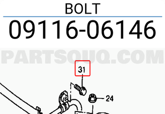 Suzuki 0911606146 BOLT