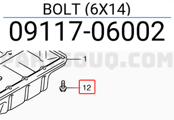 Suzuki 0911706002 BOLT (6X14)