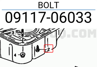 Suzuki 0911706033 BOLT
