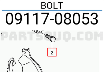 Suzuki 0911708053 BOLT