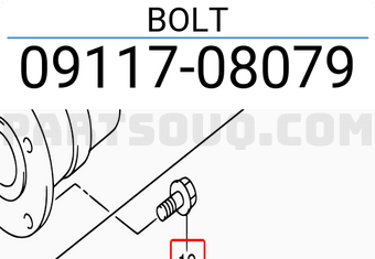 Suzuki 0911708079 BOLT