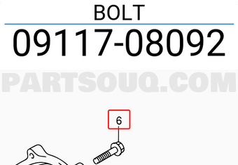 Suzuki 0911708092 BOLT