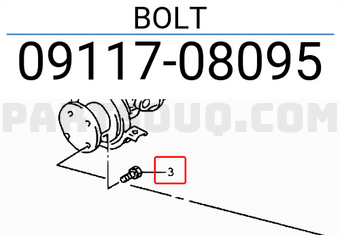 Suzuki 0911708095 BOLT