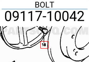 Suzuki 0911710042 BOLT