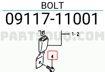 Suzuki 0911711001 BOLT