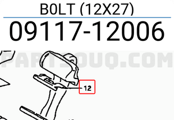 Suzuki 0911712006 B0LT (12X27)
