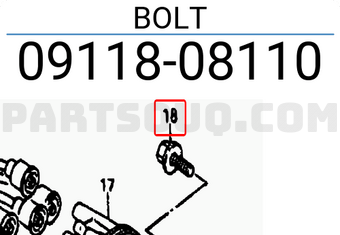 Suzuki 0911808110 BOLT