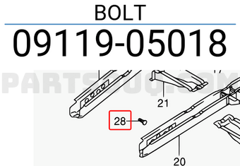 Suzuki 0911905018 BOLT