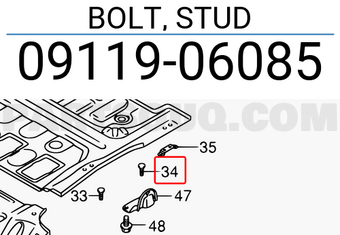 Suzuki 0911906085 BOLT, STUD